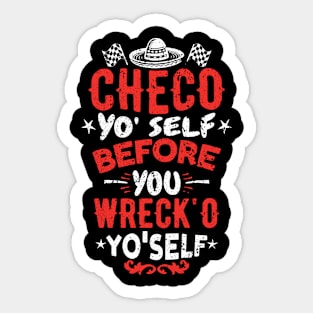 Checo Racing Advice Sticker